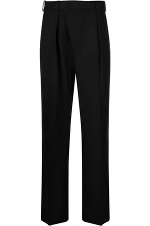 Victoria Beckham Pleated wool wrap trousers