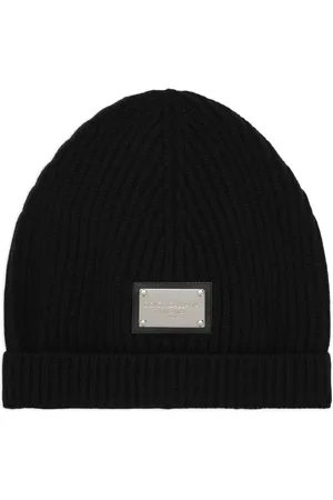 Dolce & Gabbana Logo-plaque ribbed beanie