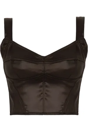 Majolica-print corset top, Dolce & Gabbana