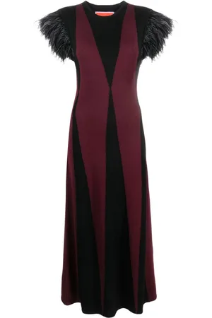 La DoubleJ Harlequin intarsia-knit dress