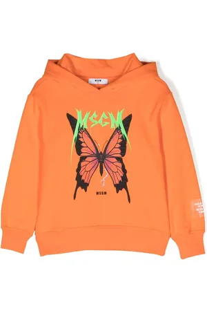 Msgm Logo-print cotton hoodie