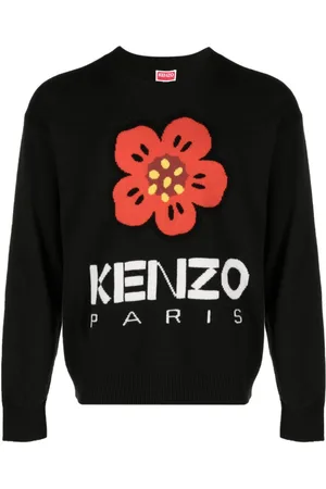 Kenzo Boke Flower-motif wool jumper