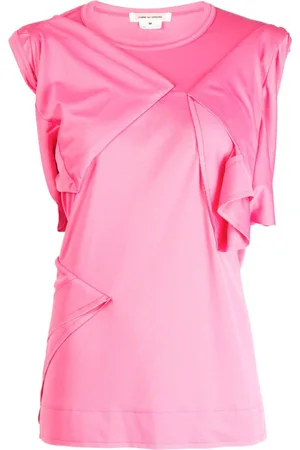 Comme des Garçons Asymmetric folded-detailing tank top