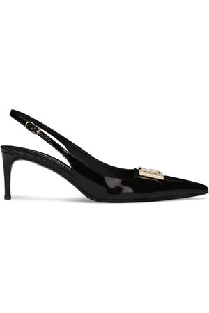 Dolce & Gabbana 60mm logo-plaque slingback pumps