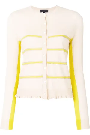 Cashmere In Love Capucine cropped striped cardigan