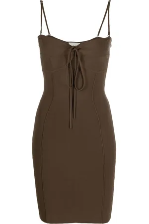 Nanushka Ribbed cut-out minidress