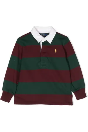 Ralph Lauren Logo-embroidered striped polo shirt