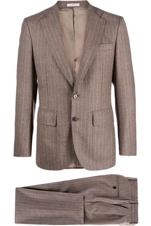 Fursac Pinstriped virgin wool suit
