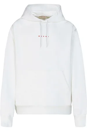 Marni Logo-print cotton hoodie