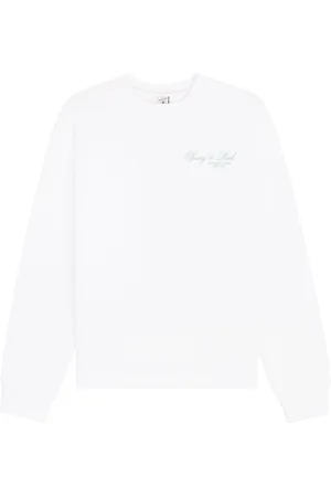 Sporty & Rich Villa logo-print sweatshirt