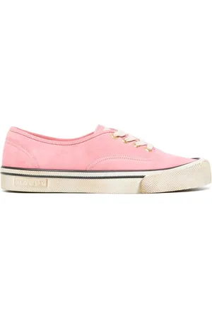 Bally Striped-edge lace-up sneakers