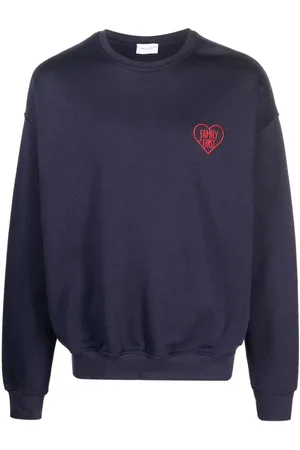 Family First Logo-embroidered cotton sweatshirt