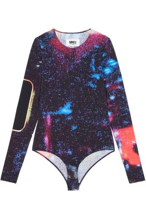 Maison Margiela Graphic-print long-sleeve bodysuit