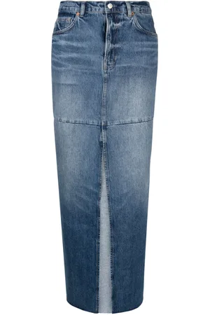 Reformation Tazz denim maxi skirt
