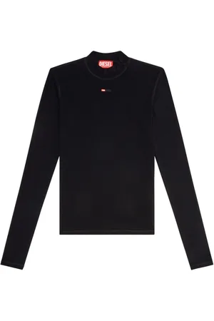 Diesel T-Mokky-Ls-Microdiv mock-neck top