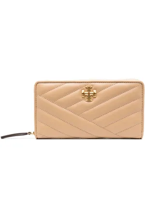 Tory Burch Kira Chevron-Quilt Zip Continental Wallet