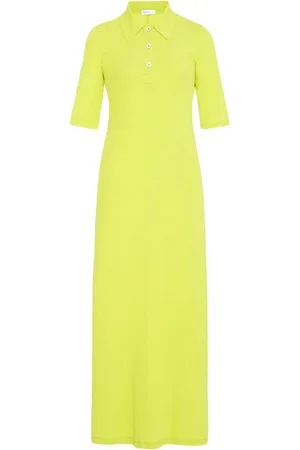 ROSETTA GETTY Polo-collar cotton dress