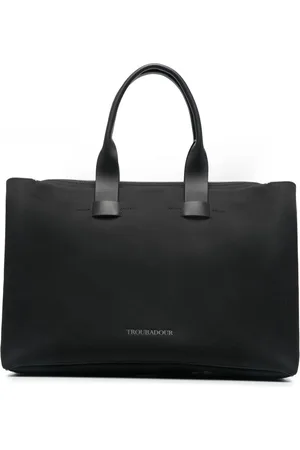 TROUBADOUR Carrier logo appliqu?? tote bag