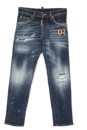 Dsquared2 Logo-print straight-leg jeans