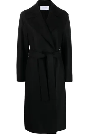 Harris Wharf London Single-breasted belted wool coat