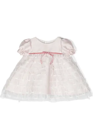 LA STUPENDERIA Bow-detail tulle-panel dress