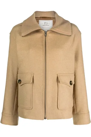 Woolrich Zip-up ribbed-collar jacket