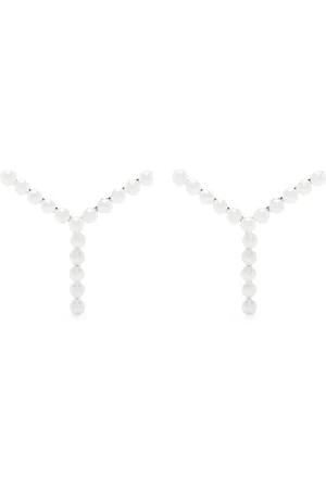 Y / PROJECT Y-shaped mother-of-pearl earrings