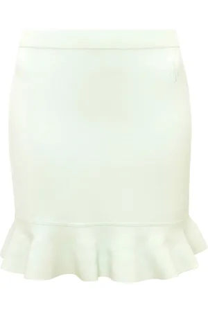 J.W.Anderson Logo-embroidered knitted skirt