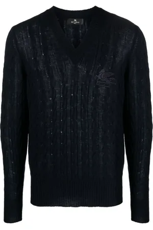 Etro Logo-embroidered cashmere jumper