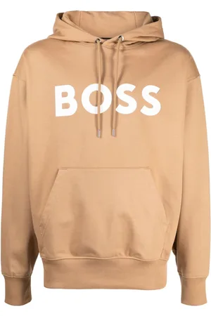 HUGO BOSS Logo-print cotton hoodie