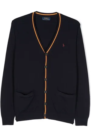 Ralph Lauren Logo-embroidered cotton cardigan