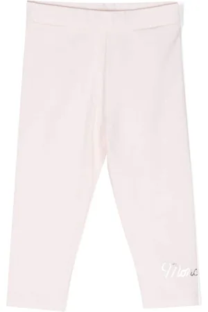 Moncler Logo-lettering jersey leggings