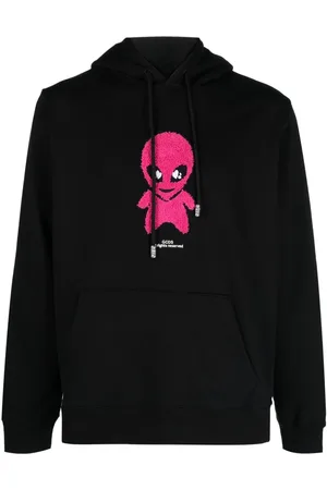 GCDS Alien-patch cotton hoodie