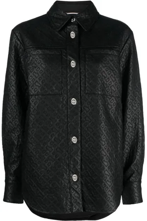 HUGO BOSS Monogram-emed long-sleeve shirt