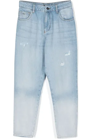 Emporio Armani Faded tapered jeans
