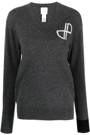 Patou Logo-intarsia merino-wool jumper