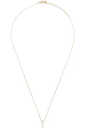Mateo 14kt yellow Small La Barre diamond necklace