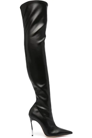 Casadei Blade 100mm thigh-high boots