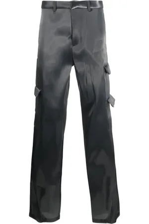 HELIOT EMIL: Off-White Punctured Cargo Pants