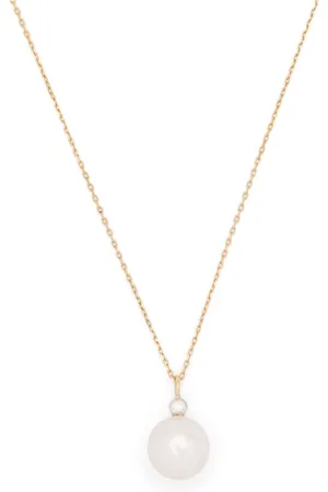 Mateo 14kt yellow Dot pearl and diamond necklace