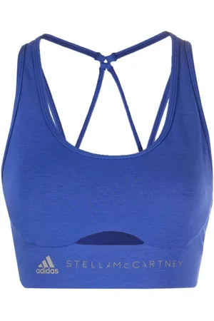 Adidas by Stella McCartney High-Neck Seamless Sports Bra  Stella mccartney  adidas, Adidas sports bra, Seamless sports bra