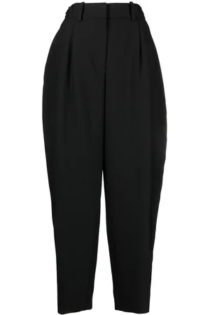 Stella McCartney Pleated wide-leg wool trousers