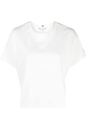 Tommy Jeans logo-embroidery Cotton T-shirt - Farfetch