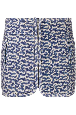 Isabel Marant Arona abstract-pattern cotton skirt