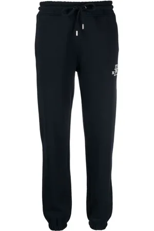 Tommy Hilfiger Monogram-embroidered cotton track pants