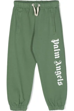 Palm Angels Logo-print drawstring track pants