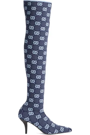 Gucci GG Pattern knee-high Socks - Farfetch