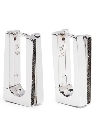 TOM WOOD Step Hoops sterling earrings