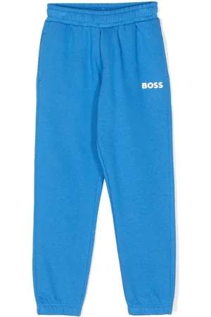 HUGO BOSS Logo-embossed cotton track pants