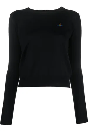 Vivienne Westwood Logo-embroidered virgin-wool jumper